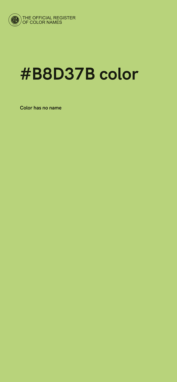 #B8D37B color image