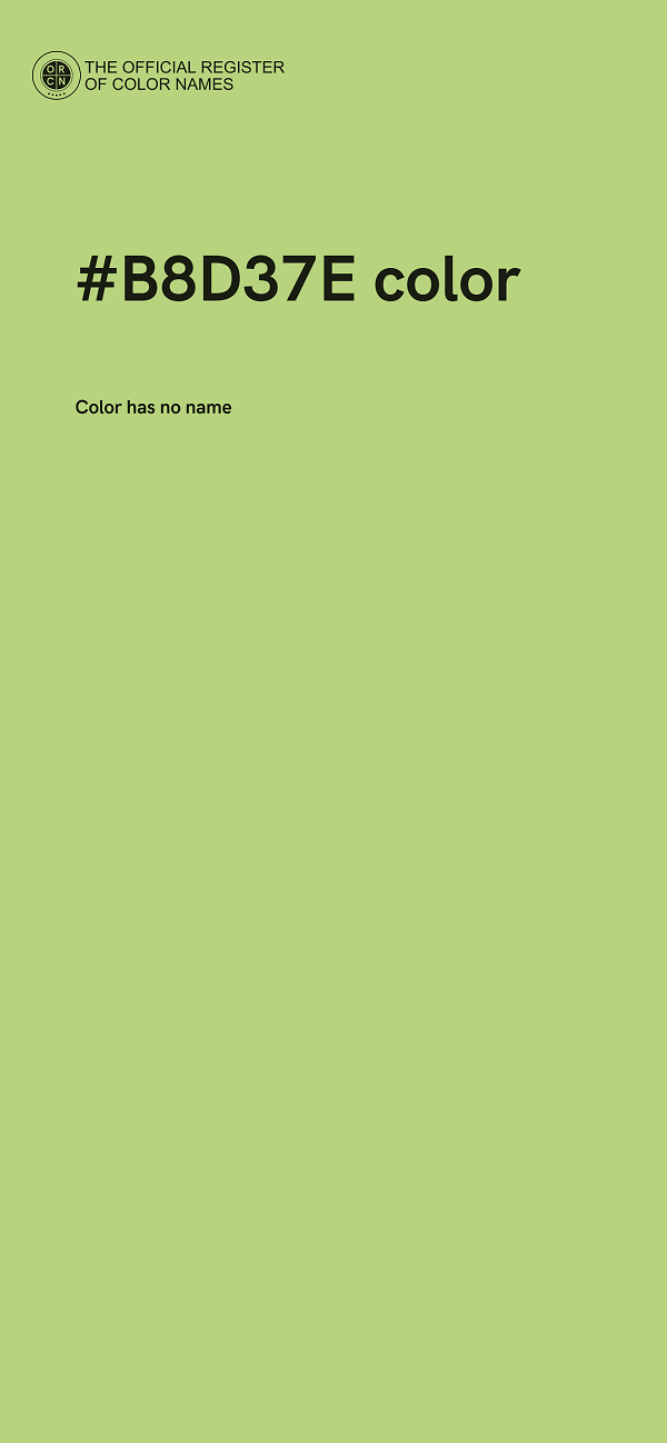 #B8D37E color image