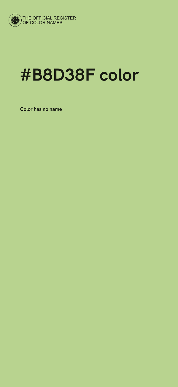 #B8D38F color image