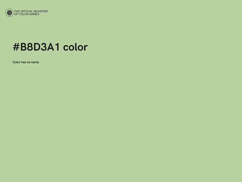 #B8D3A1 color image