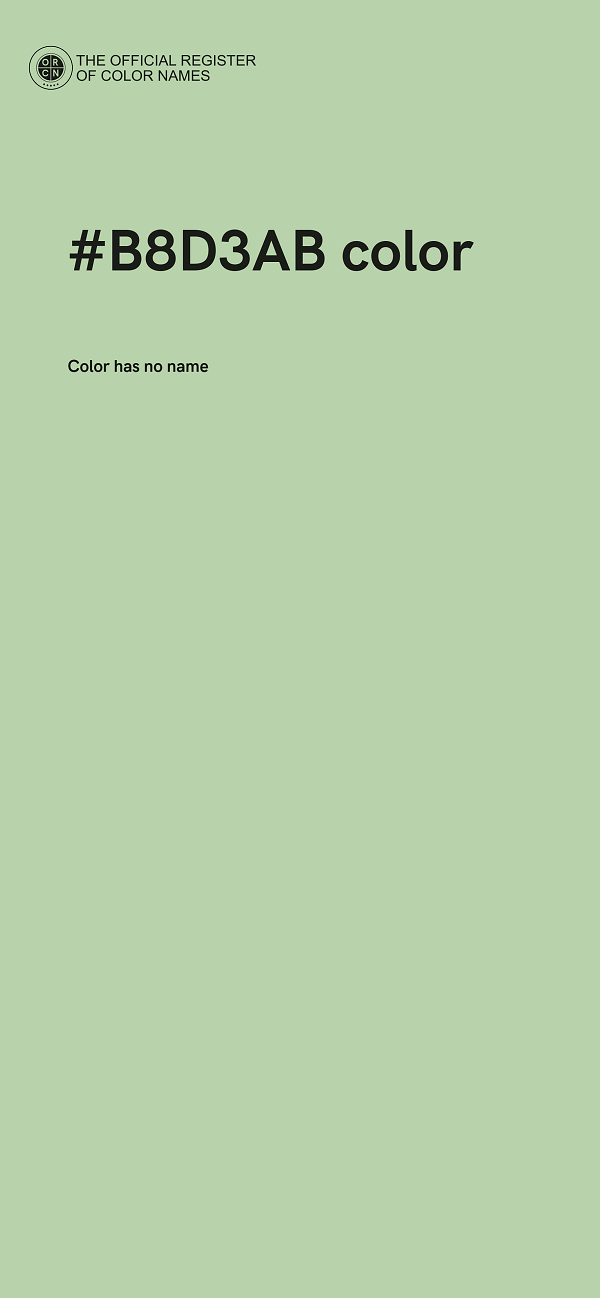 #B8D3AB color image