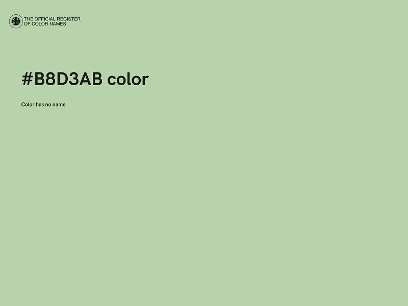 #B8D3AB color image