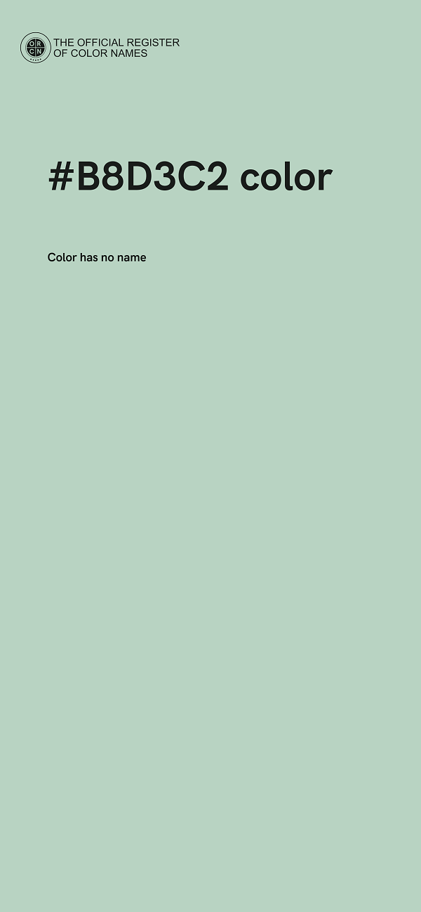 #B8D3C2 color image