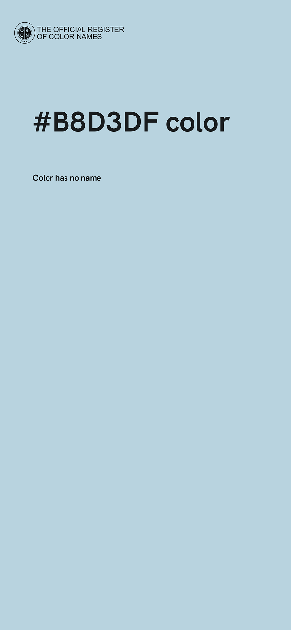 #B8D3DF color image