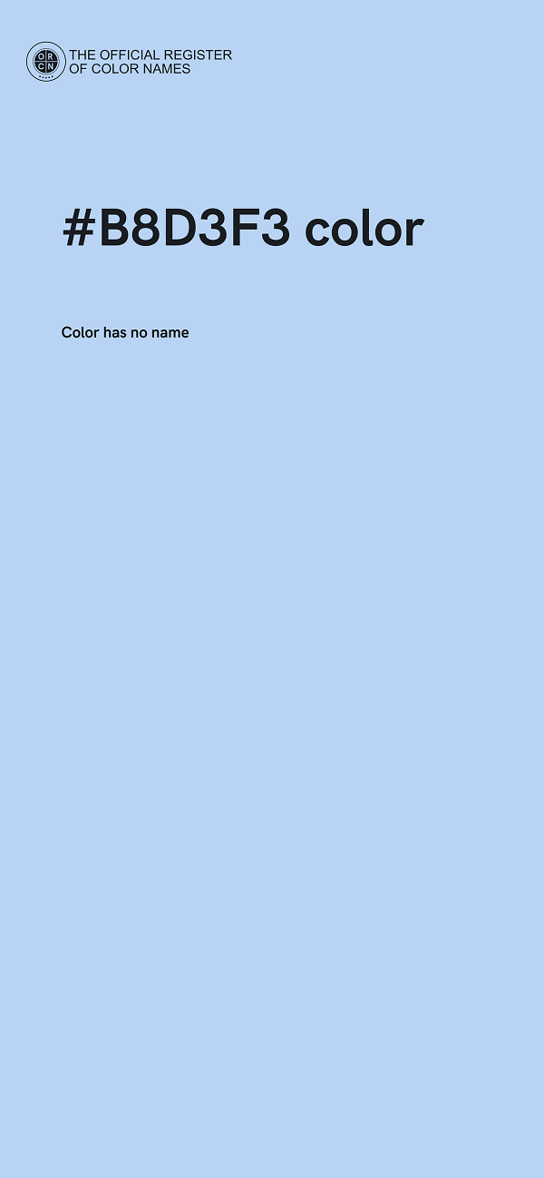 #B8D3F3 color image