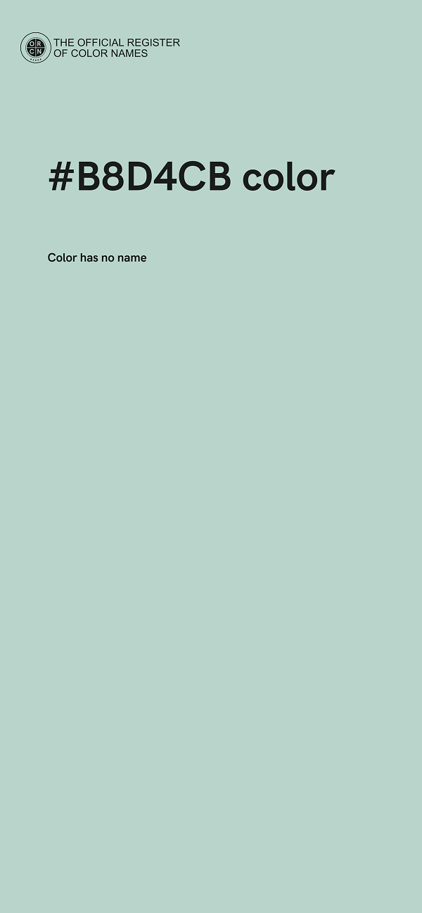 #B8D4CB color image