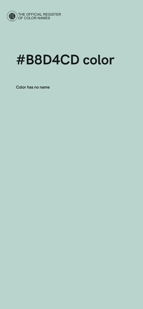 #B8D4CD color image