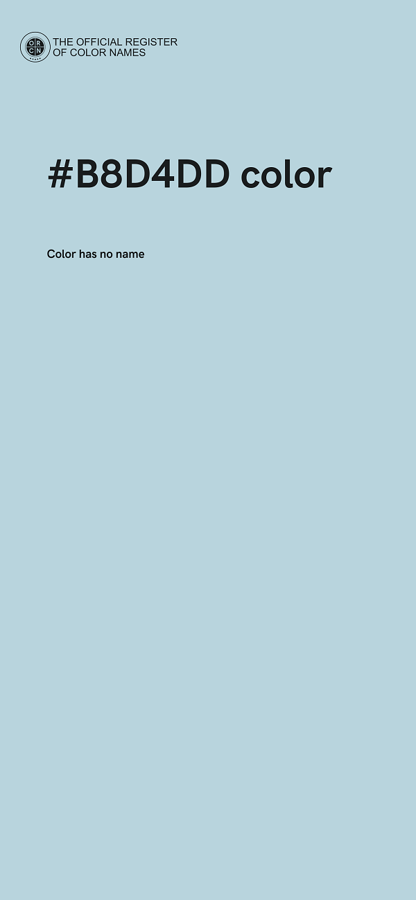 #B8D4DD color image