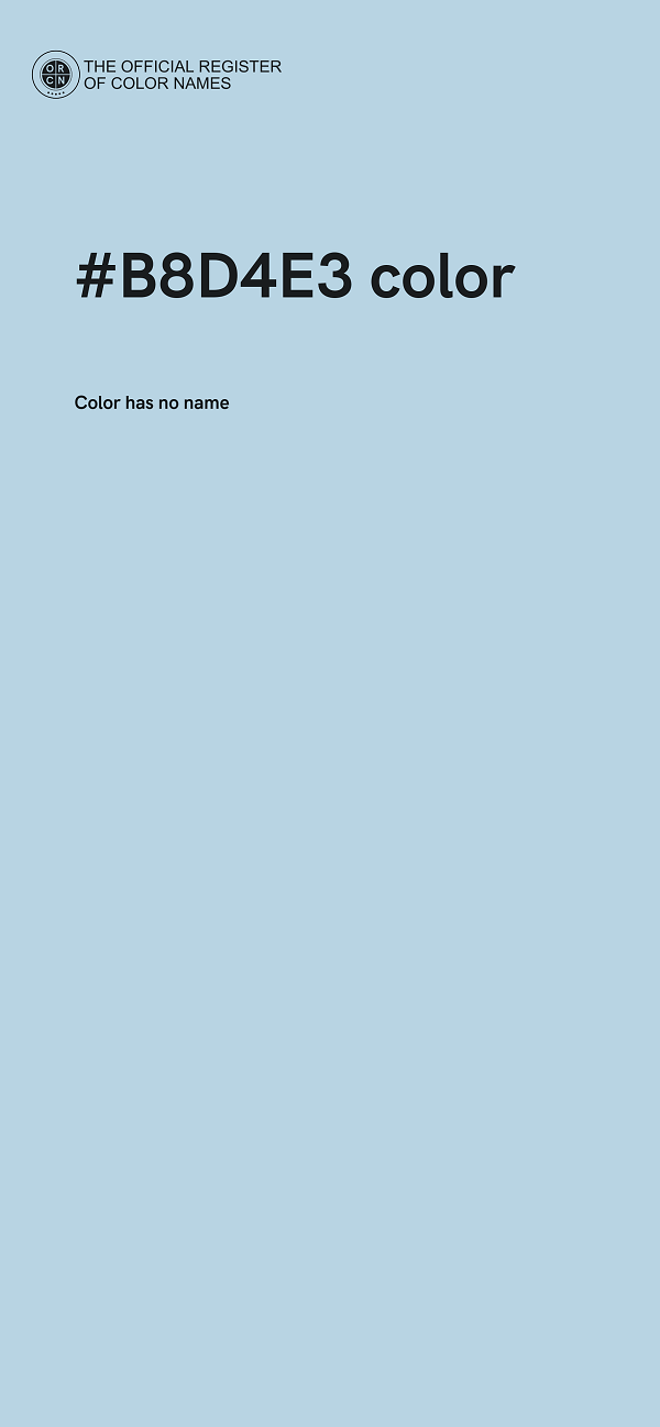 #B8D4E3 color image