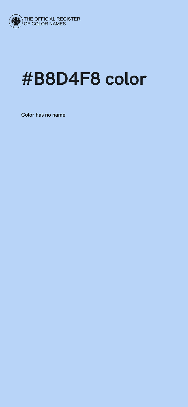 #B8D4F8 color image