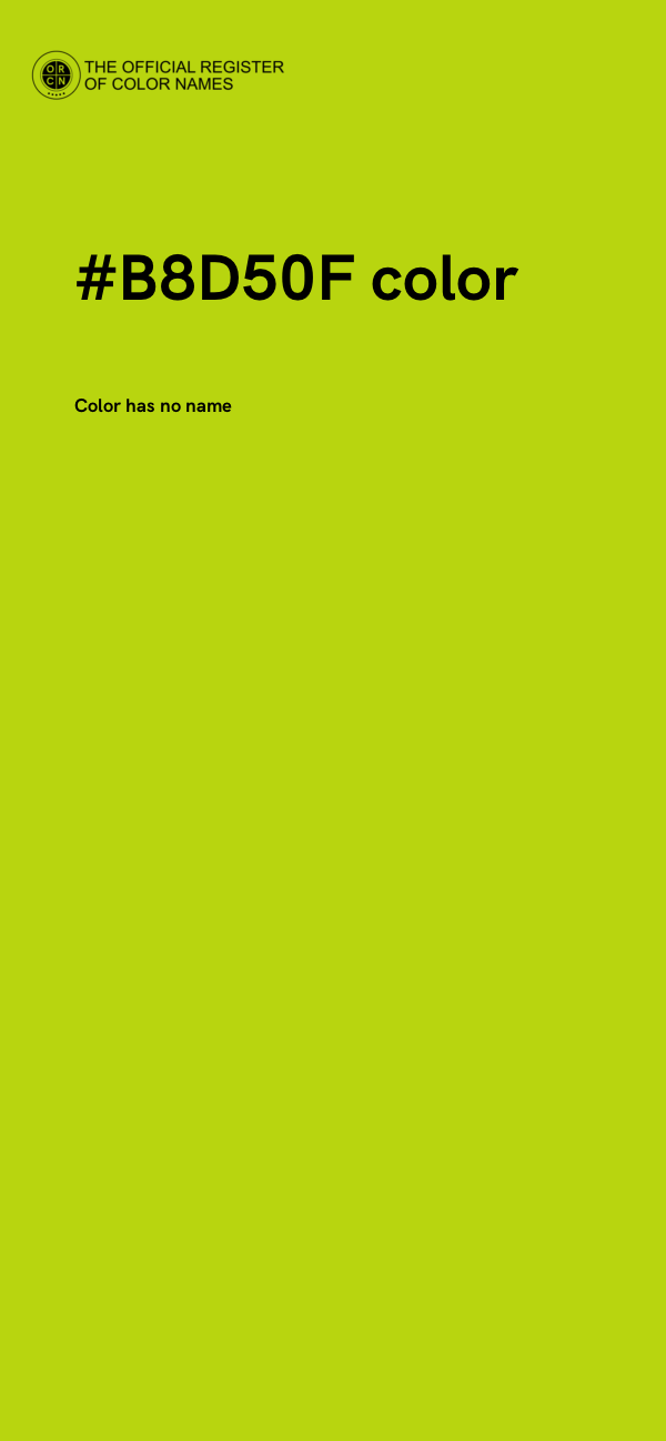 #B8D50F color image