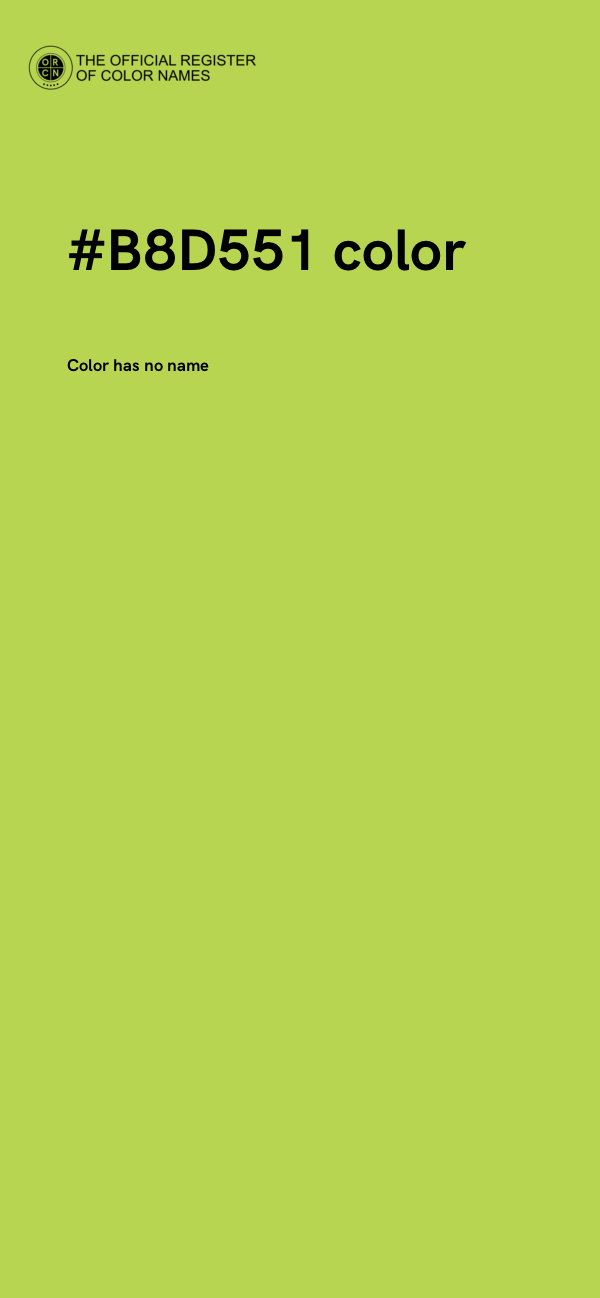 #B8D551 color image