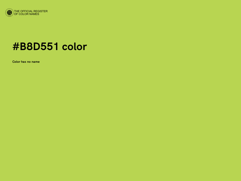 #B8D551 color image