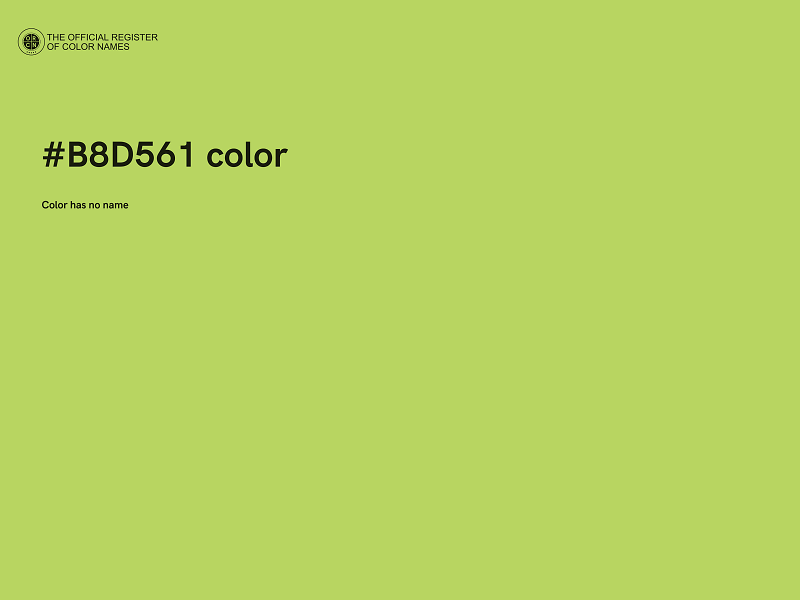 #B8D561 color image