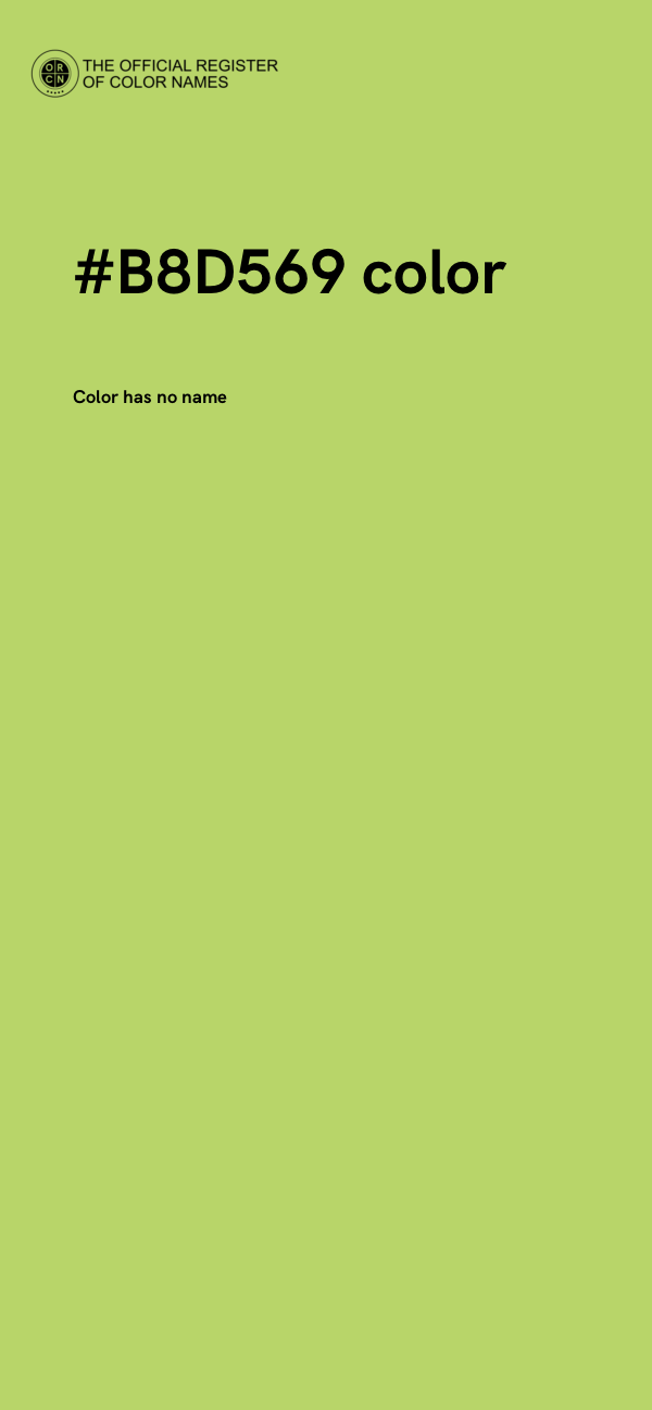 #B8D569 color image