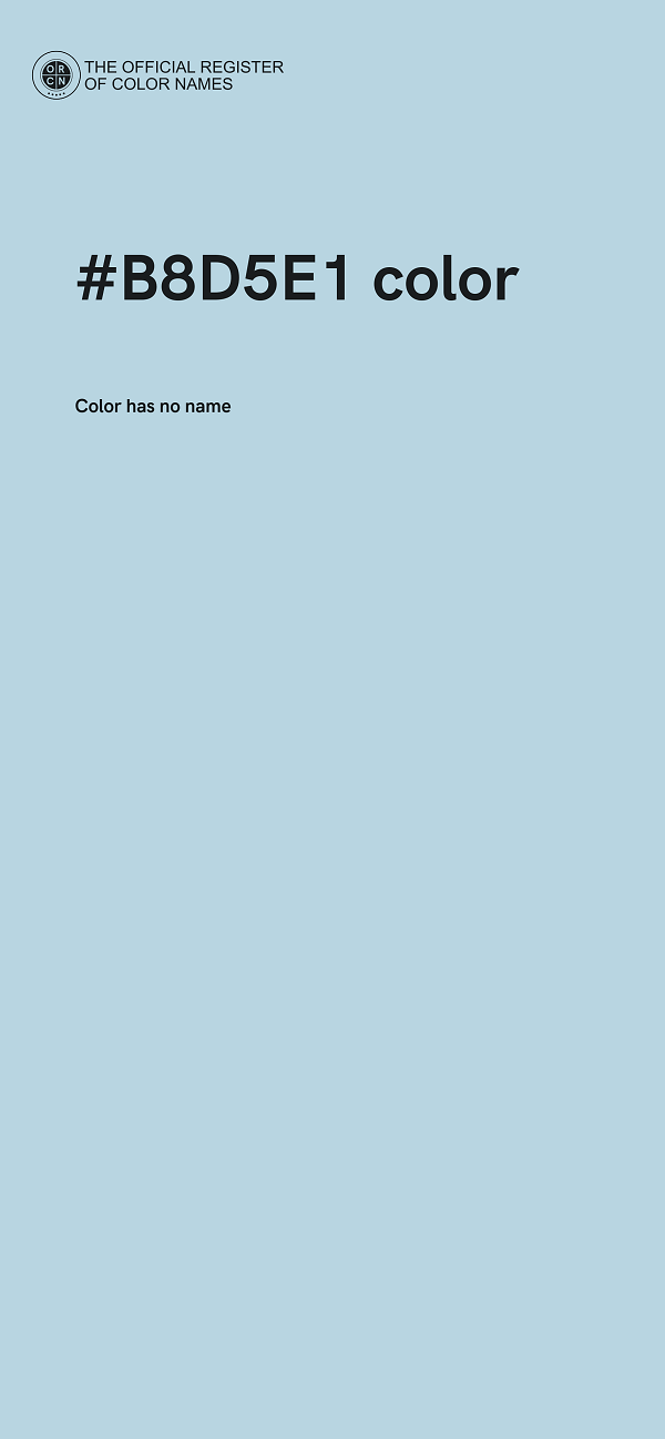 #B8D5E1 color image