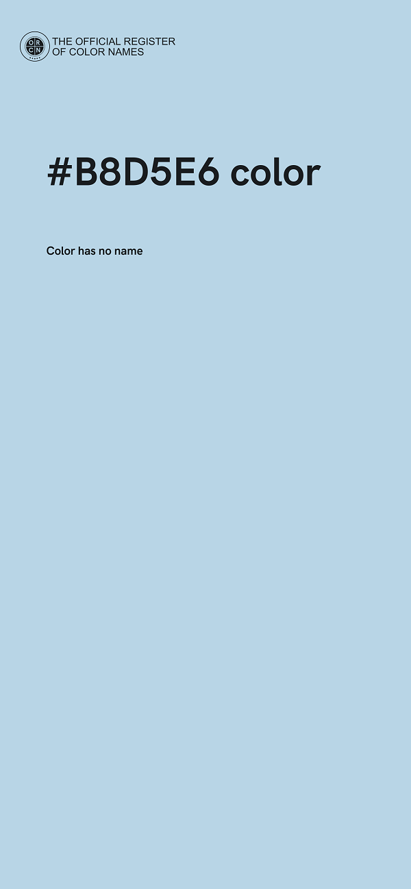 #B8D5E6 color image