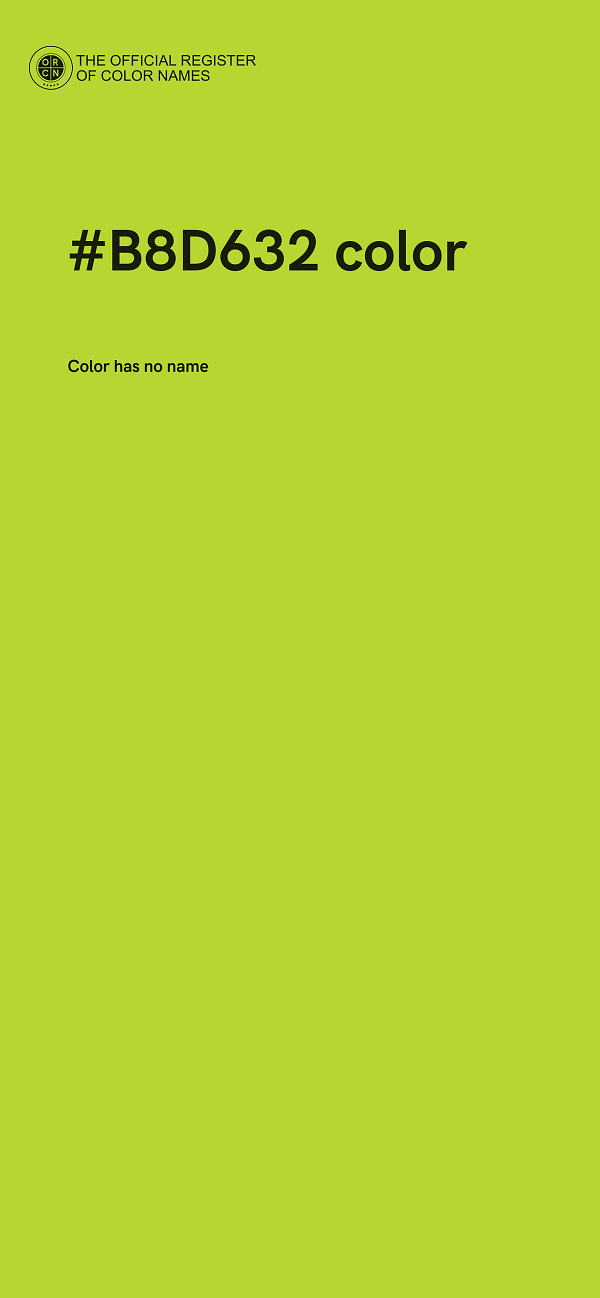 #B8D632 color image