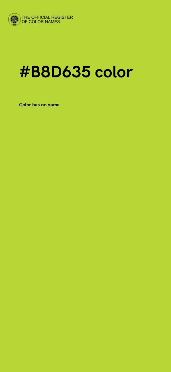 #B8D635 color image