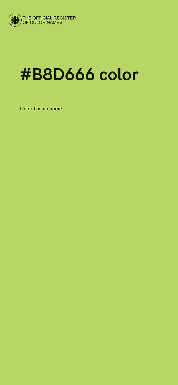 #B8D666 color image