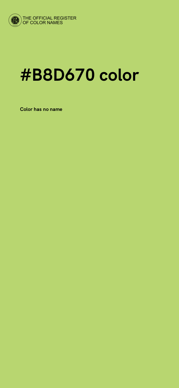 #B8D670 color image