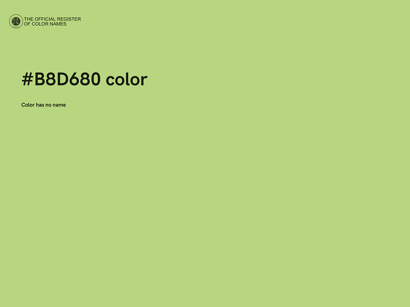 #B8D680 color image