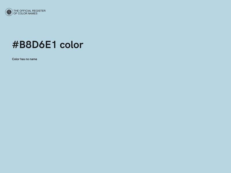 #B8D6E1 color image