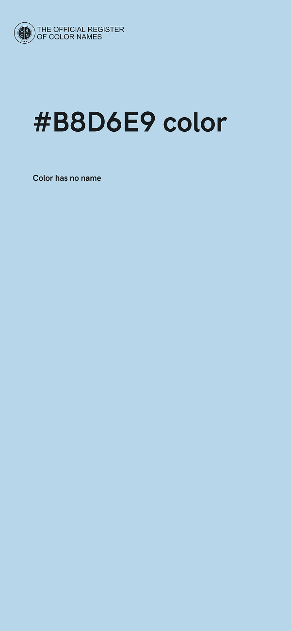 #B8D6E9 color image