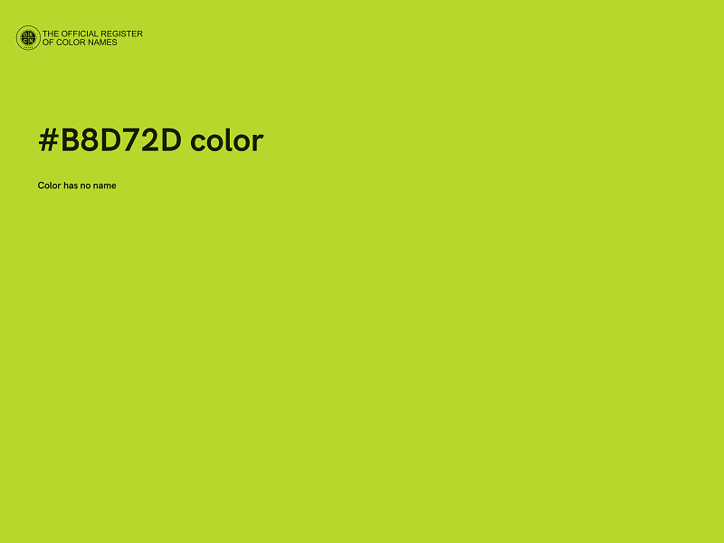 #B8D72D color image