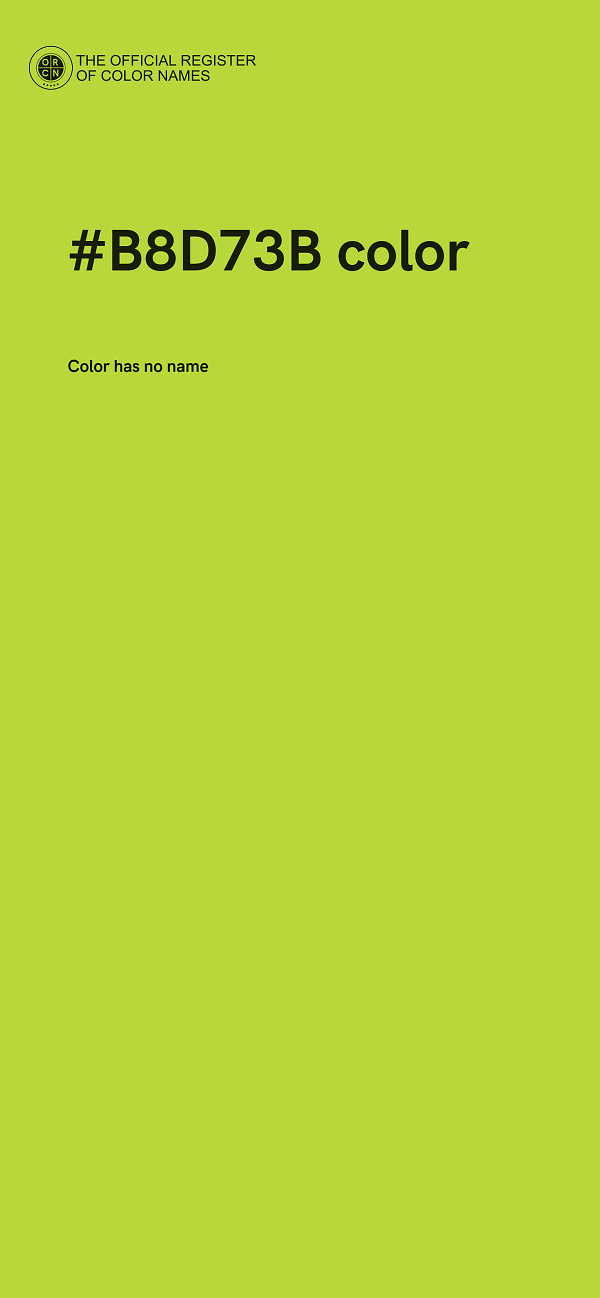 #B8D73B color image