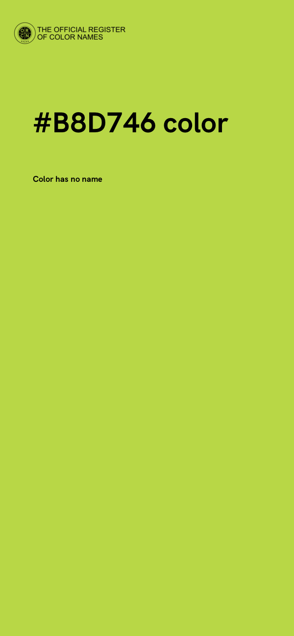 #B8D746 color image