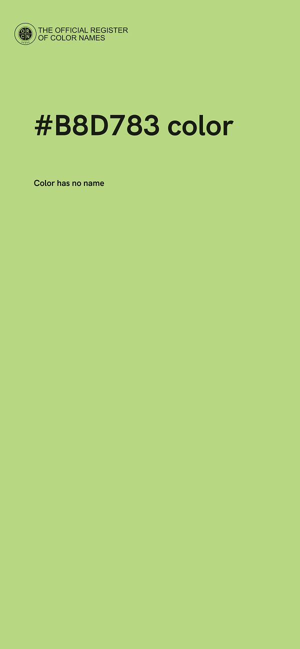 #B8D783 color image