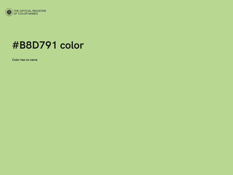 #B8D791 color image