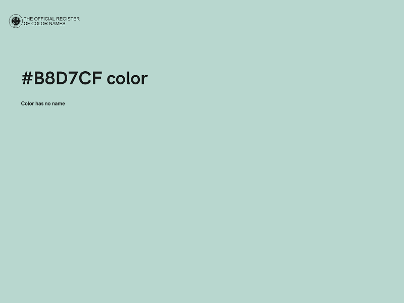 #B8D7CF color image
