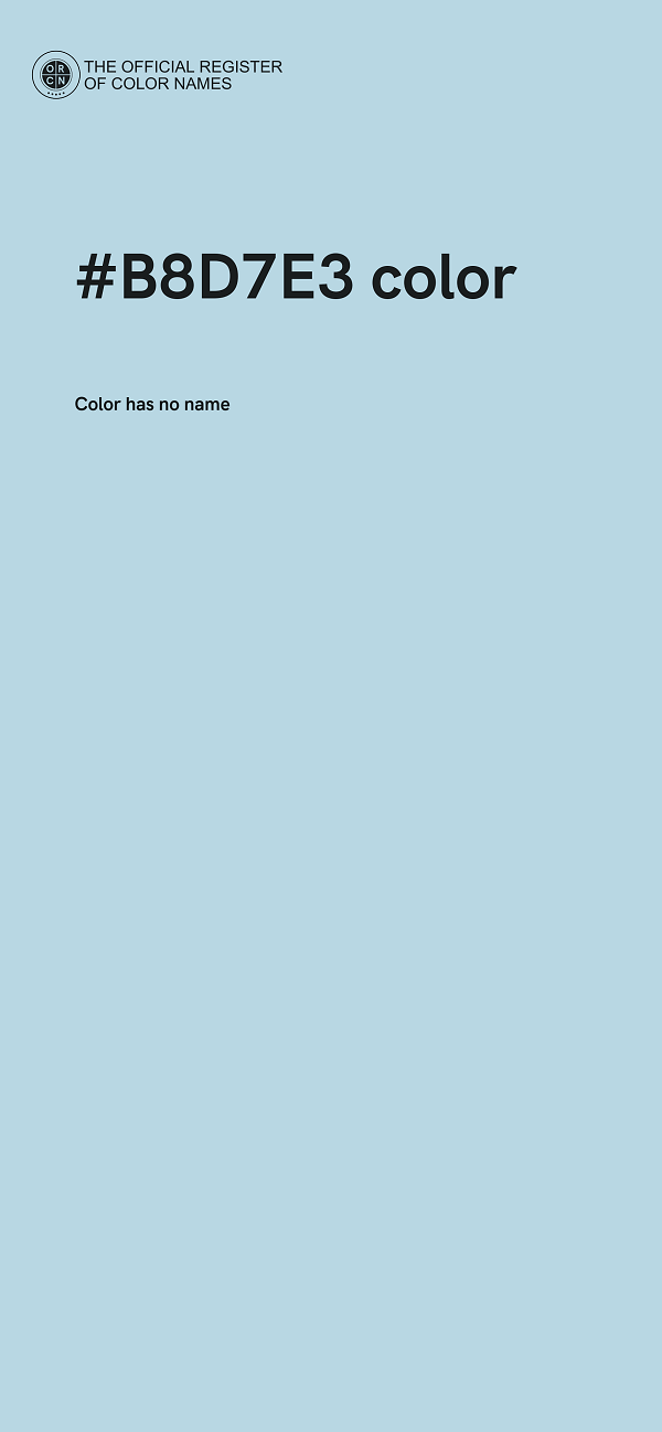 #B8D7E3 color image