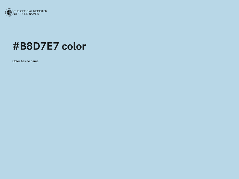 #B8D7E7 color image