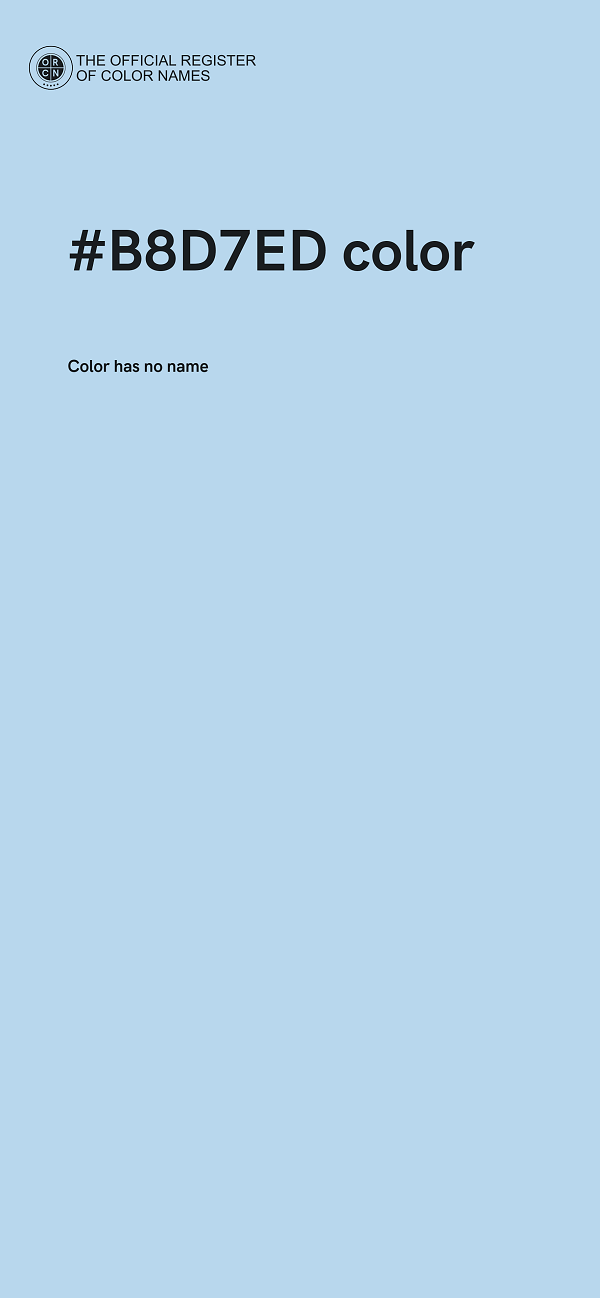 #B8D7ED color image