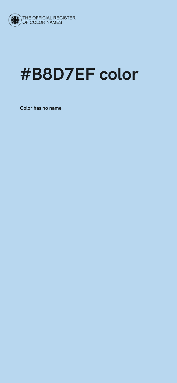 #B8D7EF color image