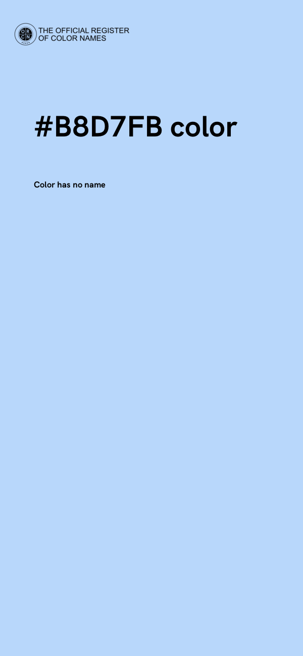 #B8D7FB color image