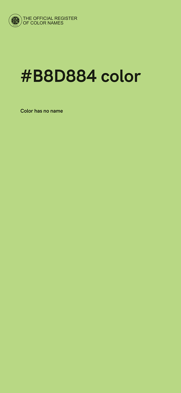 #B8D884 color image