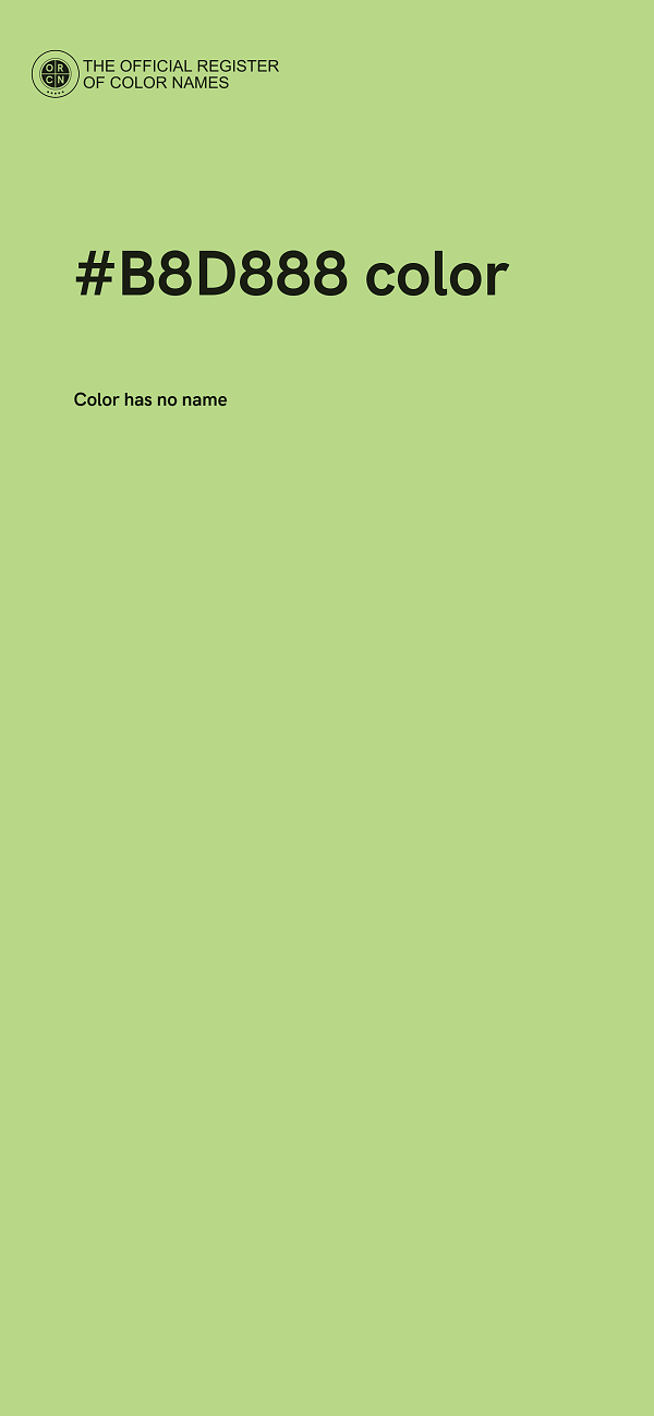 #B8D888 color image