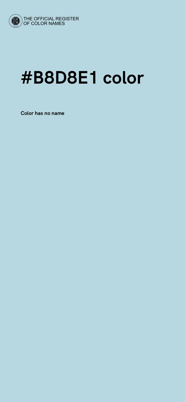 #B8D8E1 color image