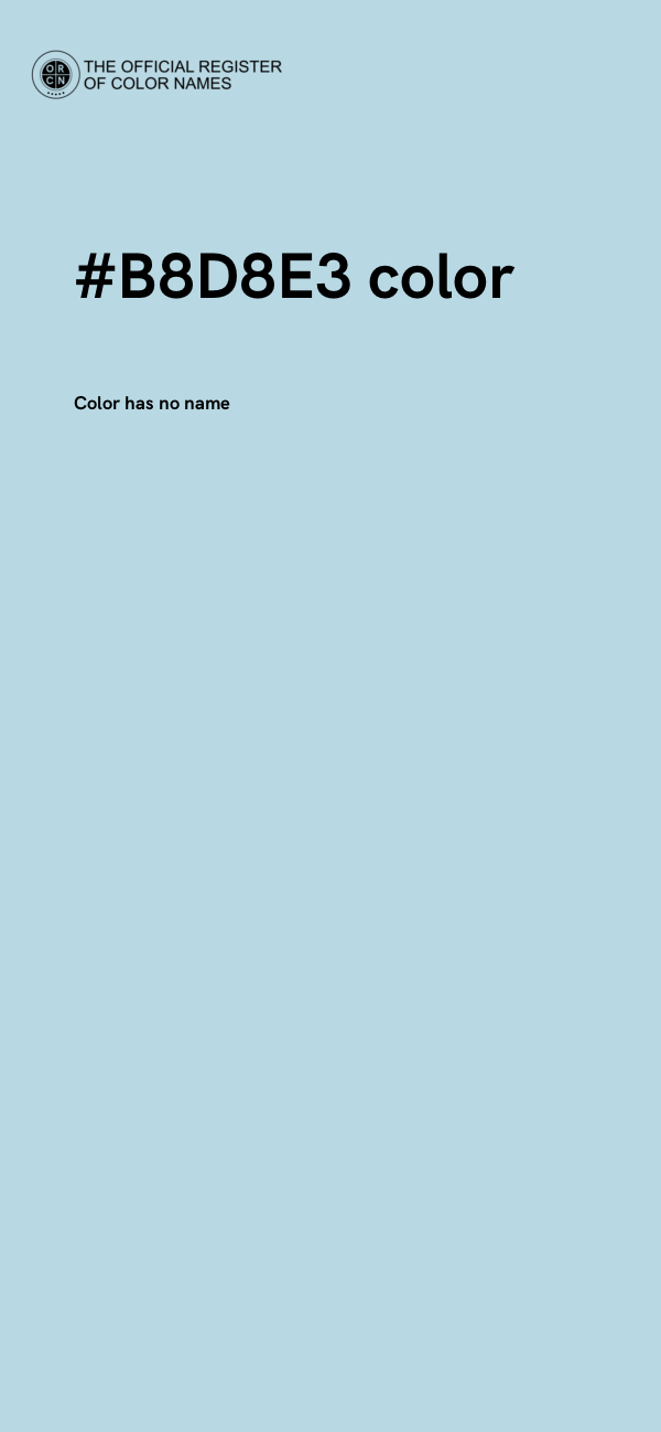 #B8D8E3 color image