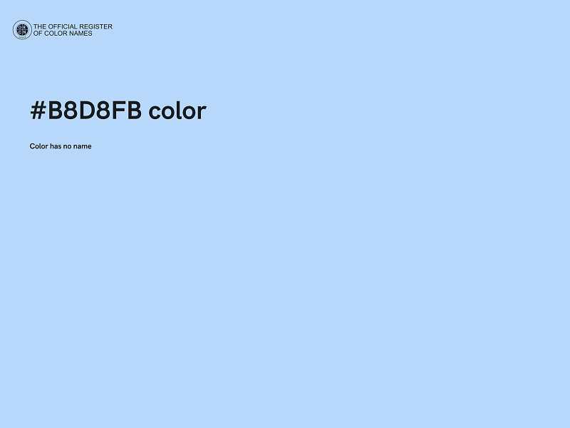 #B8D8FB color image