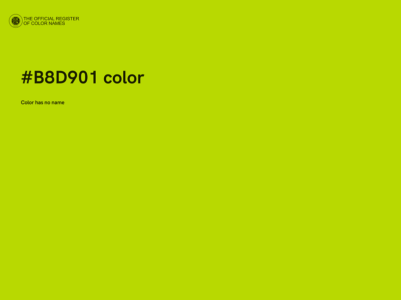 #B8D901 color image