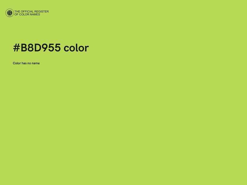 #B8D955 color image