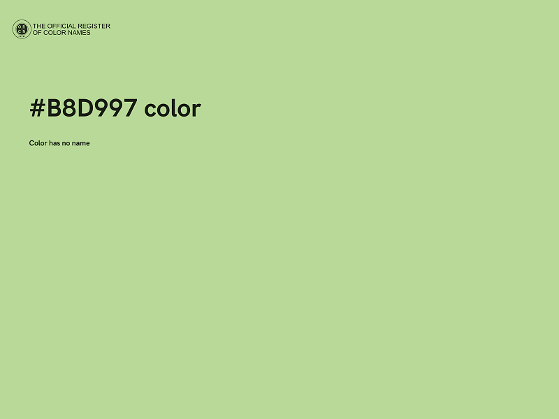 #B8D997 color image
