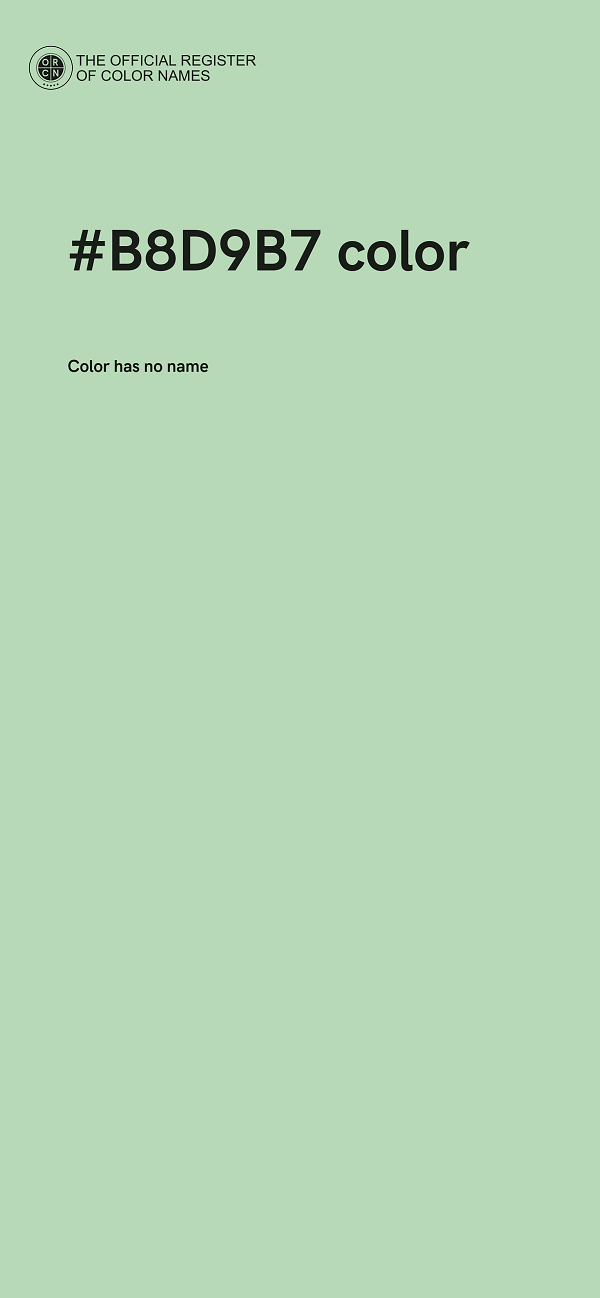 #B8D9B7 color image