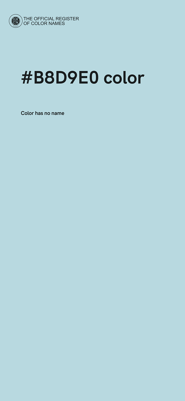 #B8D9E0 color image