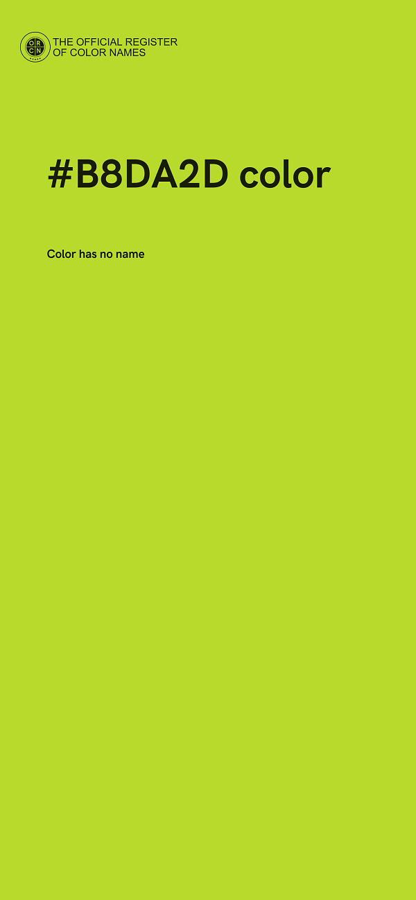 #B8DA2D color image